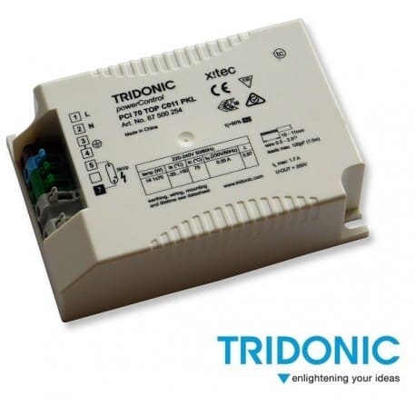 Statecznik PCI 150W PRO C521 TRIDONIC, podłączenie