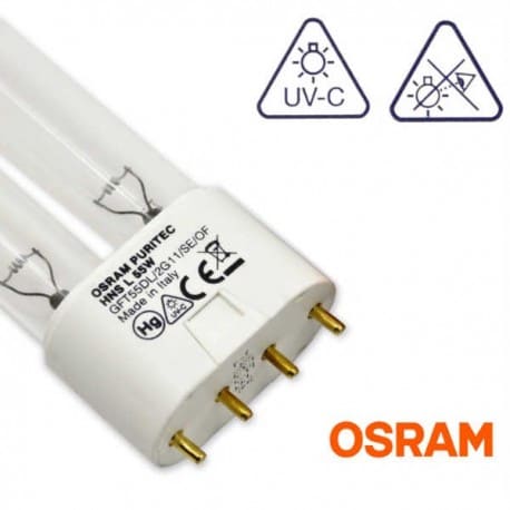 Promiennik UV-C Świetlówka UVC OSRAM Puritec HNS 55W trzonek 2G11- od AQUA-LIGHT