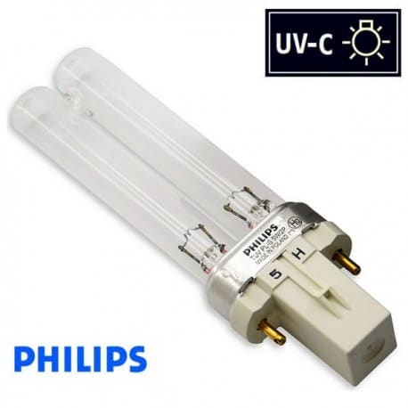 Promiennik UV-C Świetlówka UVC PHILIPS TUV PL-S 5W trzonek G23 - od AQUA-LIGHT
