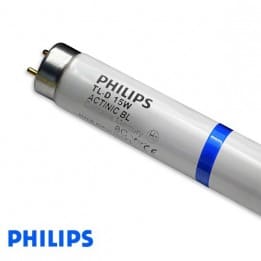 Świetlówka Philips T8 ACTINIC BL Secura TL-D 15W/10, z folią antyrozbryzgową | sklep AQUA-LIGHT.pl
