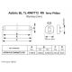 Świetlówka UV Actinic BL Philips T12 40W/10 RS 120cm - wymiary | sklep AQUA-LIGHT.pl