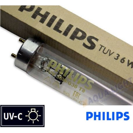 Promiennik UV-C Świetlówka UVC PHILIPS TUV T8 36W G36 trzonek G13 | sklep AQUA-LIGHT.pl