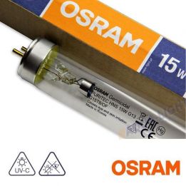 Świetlówka T8 Promiennik UV-C Osram HNS Puritec 15W G13 45cm do sterylizacji UVC | sklep AQUA-LIGHT.pl