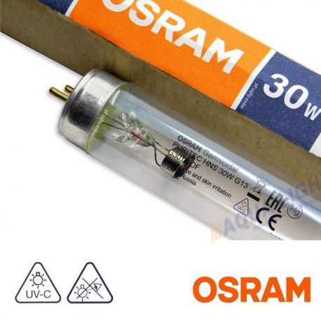 Świetlówka / Promiennik UV-C Osram HNS Puritec do sterylizacji - widmo | sklep AQUA-LIGHT.pl