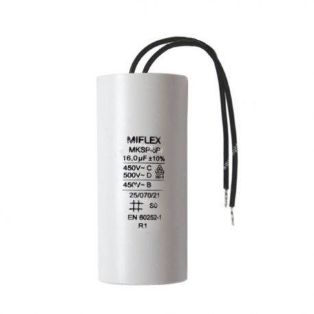 Kondensator MKSP-5P Miflex 16uF, wyk 7 | sklep AQUA-LIGHT.pl