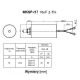 Kondensator MKSP-I17 Miflex 16uF, wyk. 4B, wymiary | sklep AQUA-LIGHT.pl