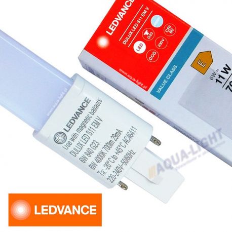 Świetlówka DULUX LED G23 6W/840 LEDVANCE | sklep AQUA-LIGHT.pl