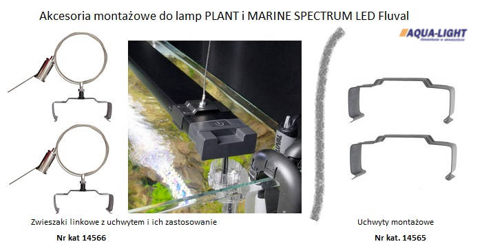 Uchwyty i zweszaki do montażu lamp PLANT Spectrum LED Fluval |sklep AQUA-LIGHT.pl
