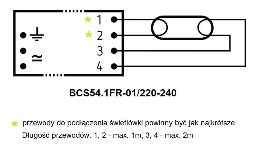 BCS54.1FR-01/220-240 schemat połączeń