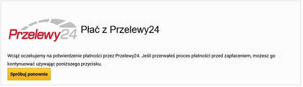 Zapłać ponownie przez Przelewy24